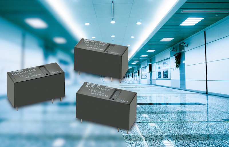 Omron's latest lighting control relay features high inrush current capability